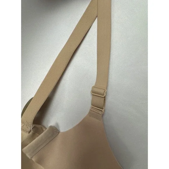 $76 NWT Wacoal Sleek Standard Ultimate Comfort Smoothing Bra Nude Size 32G New - Picture 3 of 13